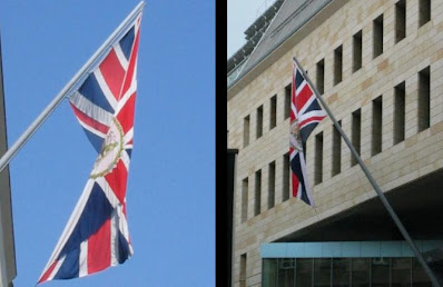 Wilhelmstraße 70: Embassy of the United Kingdom of Great Britain and Northern Ireland flag