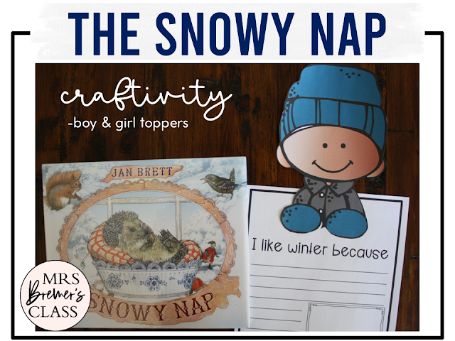 The Snowy Nap book activities unit with literacy printables, reading companion activities, comprehension worksheets, lesson ideas, and a craft for Kindergarten and First Grade