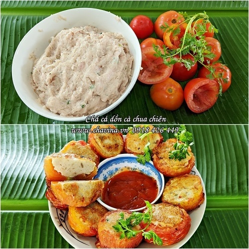 Chả cá basa tươi dồn cà chua