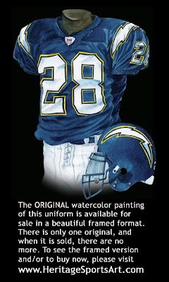 San Diego Chargers 2004 uniform