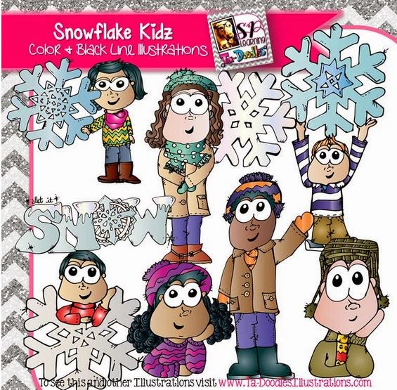  TPT: Kids with Snowflakes