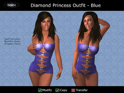 BSN Diamond Princess Outfit - Blue