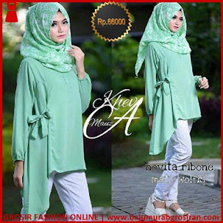 18 Baju Muslim Modern Model Tunik 66 Ribuan Kode 0020