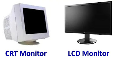 Computer Part CRT and LCD Monitor