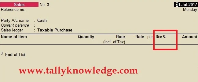 How to Charge GST after discount in Tally.ERP9?