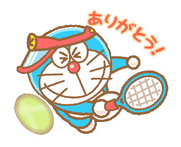 Line Official Stickers Doraemon S Animated Sports Example With Gif Animation