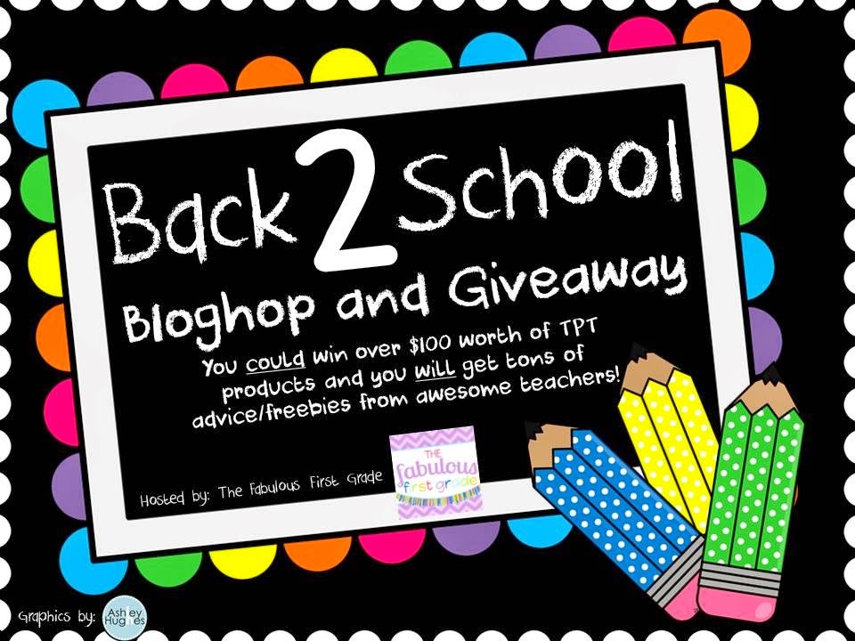 http://thefabulousfirstgrade-sarah.blogspot.com/2014/08/its-here-back-2-school-bloghop-and.html
