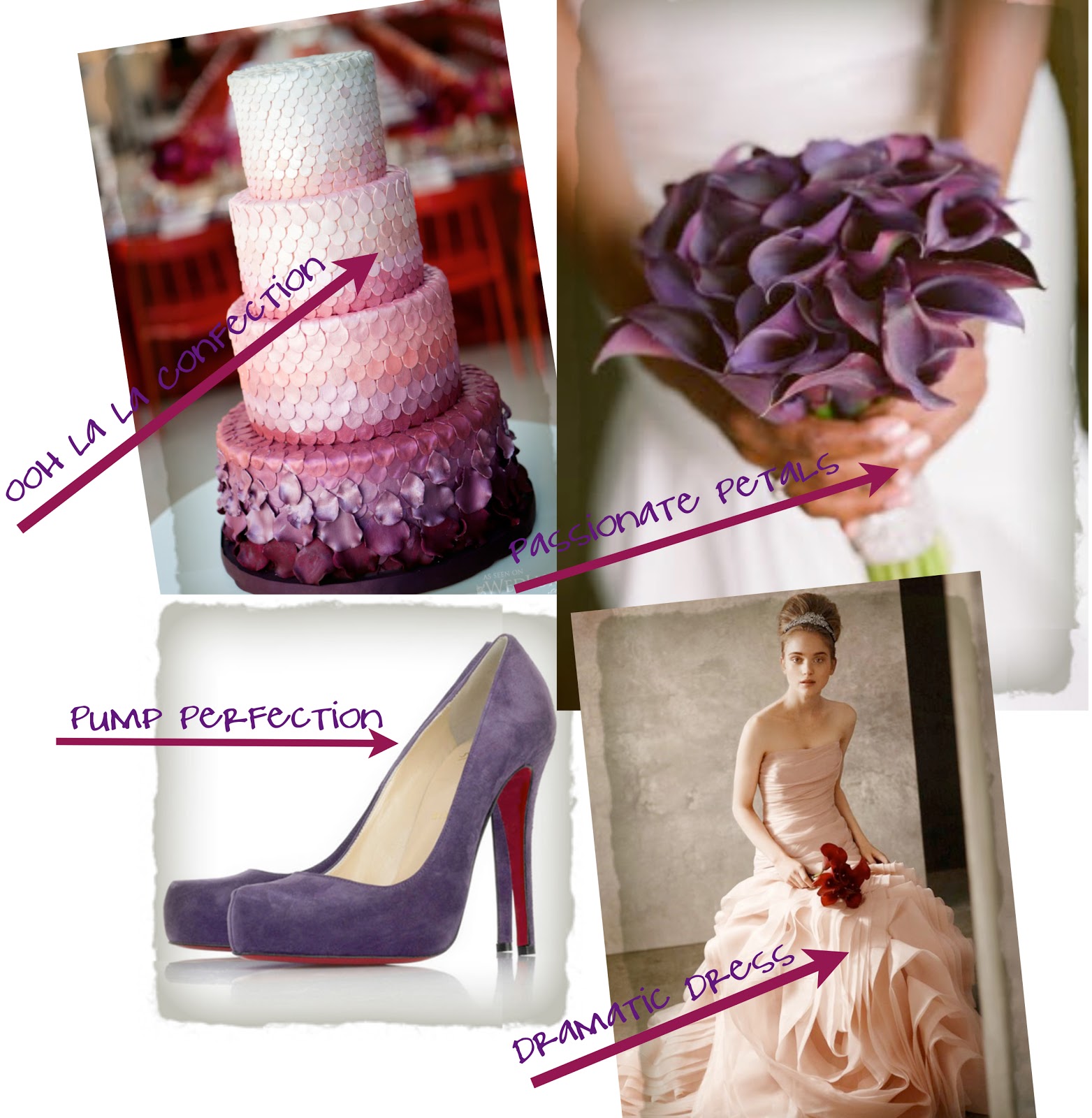 beautiful pink wedding cake Wedding Wednesday :: Fab Colors