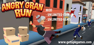 Angry Gran Run Apk v1.7.1.1 Mod Unlimited Coin android