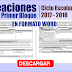 Planeaciones primer grado - primer bloque ciclo escolar 2017-2018