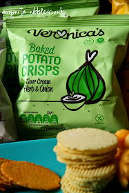 Veronica's potato crisps in sour cream, herb & onion from Anyonita-nibbles.co.uk