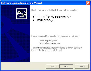 Software update installation wizard