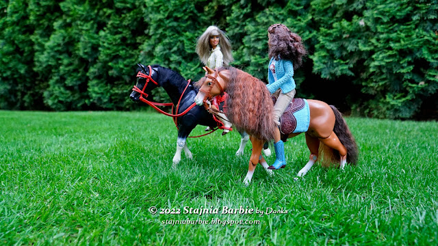 Play BIG horse and Barbie horse and dolls