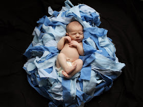 fabric strip prop newborn photo shoot, fabric strip nest for baby photo shoot