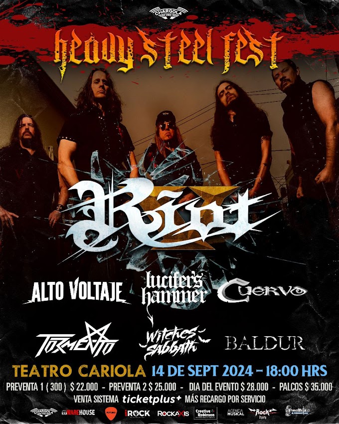 Riot V llegará por primera vez a Chile en el marco del "Heavy Steel Fest"