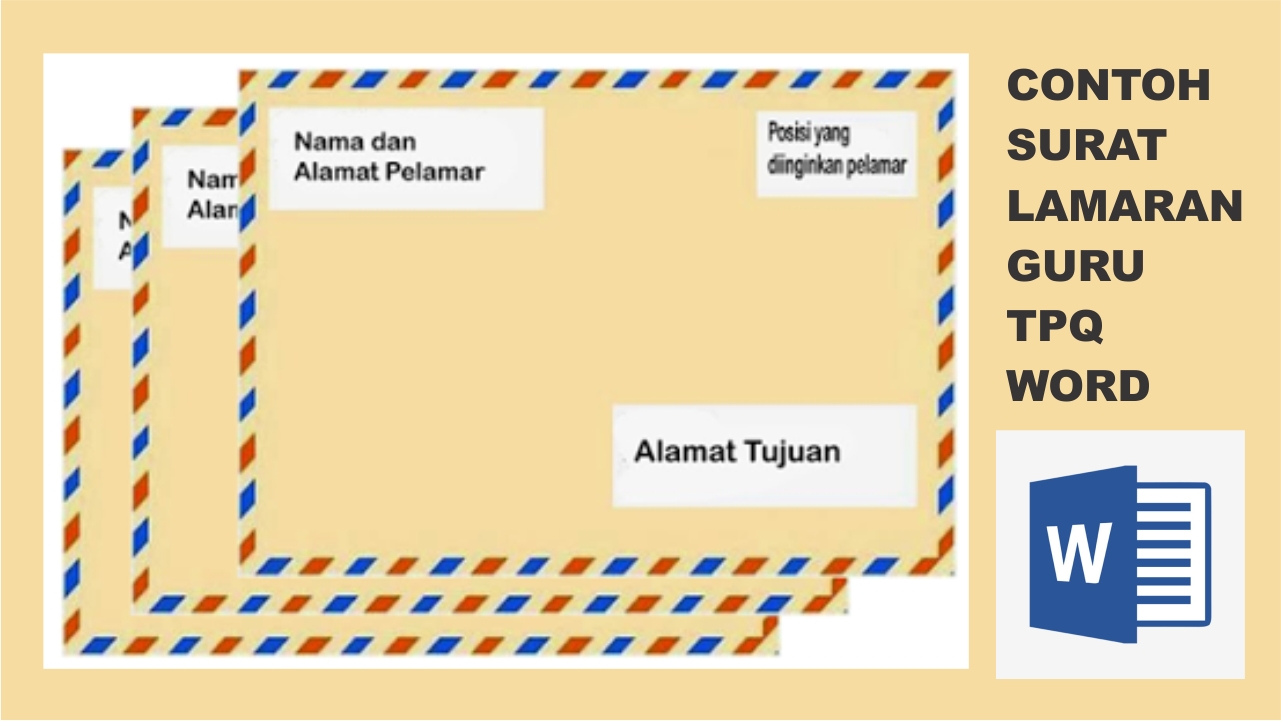 Contoh surat lamaran guru TPQ word - Mas Rikhi Web