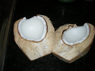 cut coconut