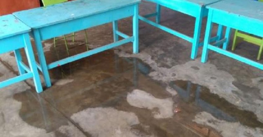 Colegio N° 54128, ubicado en Talavera colapsa por intensas lluvias en Apurímac
