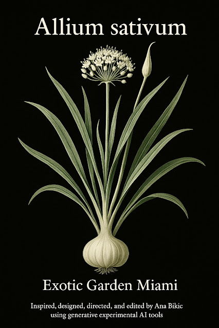 Garlic / Allium sativum, Care Botanical Garden Miami  1