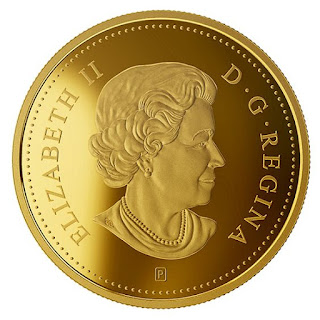 Canada 50-cent Gold-Plated Coin 2015 Queen Elizabeth II