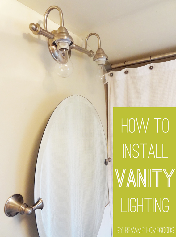 How to replace bathroom light