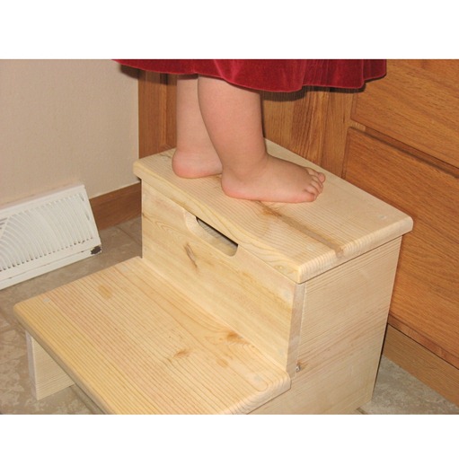 Unfinished Children's Step Stool-made in USA