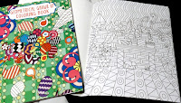 inexpensive "Geometric Grown Up Coloring Books" adult shapes colors pencils intricate designs