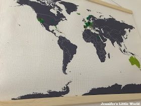 Cross stitch map