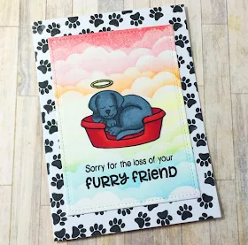 Sunny Studio Stamps: Pet Sympathy puppy dog card by Jenn