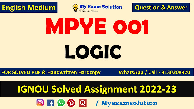 MPYE 001 Solved Assignment 2022-23