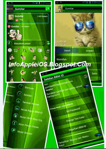 BBM Mod Transparan id-Green 2.7.0.23