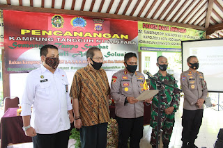 Bersama Forkopimda, Kapolresta Yogyakarta Canangkan Kampung Tangguh  Nusantara Kampung Ponggalan