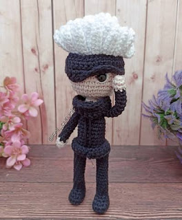 PATRON GRATIS SATORU GOJO | JUJUTSU KAISEN AMIGURUMI 50747