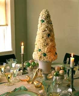 Christmas Centerpieces with Flowers, Part 1