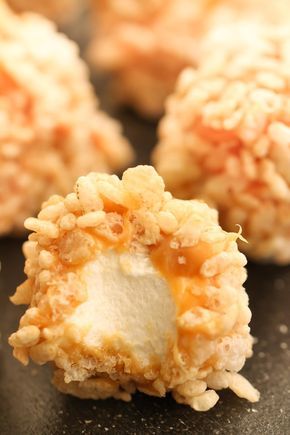 Caramel Marshmallow Rice Krispie Balls – Six Sisters' Stuff