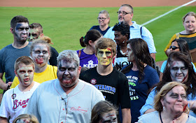 Zombie Night at Turner Field | On-field Zombie Parade