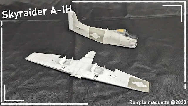 Maquette du A-1H Skyraider de Tamiya au 1/48.