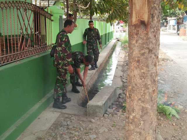 Koramil Wonosari Wujudkan Lingkungan Kantor Yang Bersih