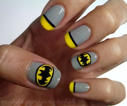 Batman Nail Art Design