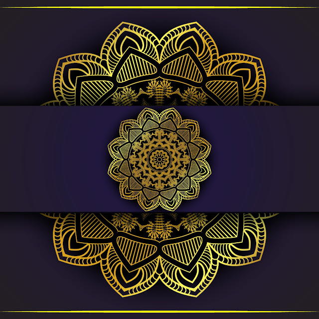 Golden mandala design free download