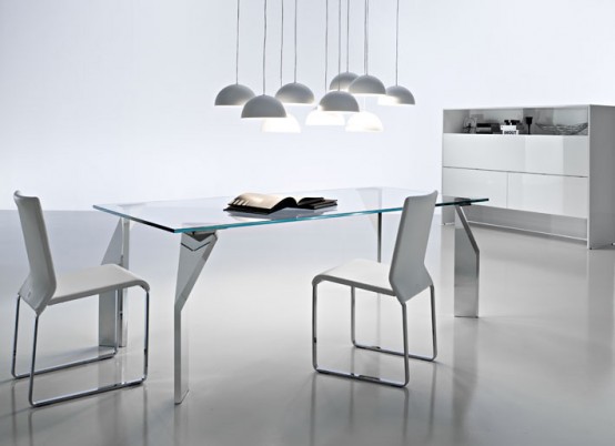 Glass Top Dining Tables Designs