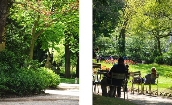 Den engelsk inspirerede del af Jardin du Luxembourg