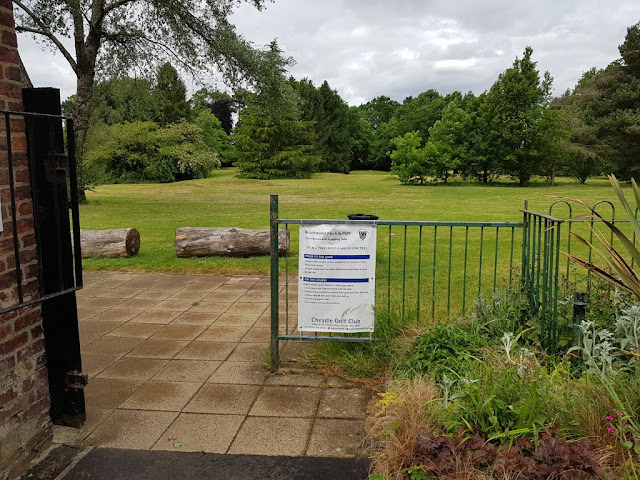 Seeing social distancing miniature golf at Bruntwood Park Pitch & Putt in Cheadle