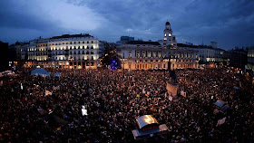 Primer aniversario del 15-M en Sol en Madrid, 2012