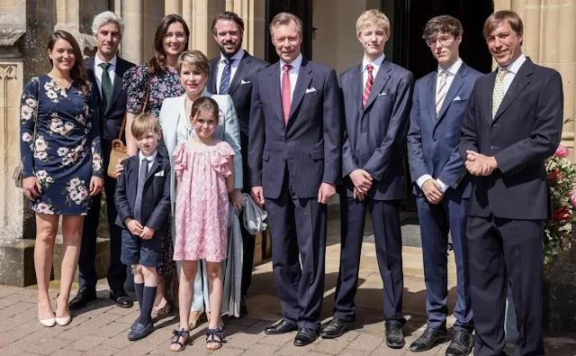 Grand Duchess Maria Teresa, Princess Stephanie, Prince Charles, Princess Alexandra, Princess Claire, Princess Amalia