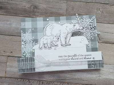 Arctic Bears Stampin up fancy fun fold Christmas card