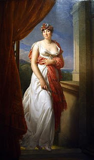 Teresa Cabarrús. Obra de  Francoise Gerard. Quizás el cuadro más famoso de Mme. Tallien. Tenía 31 años. Lacasamundo