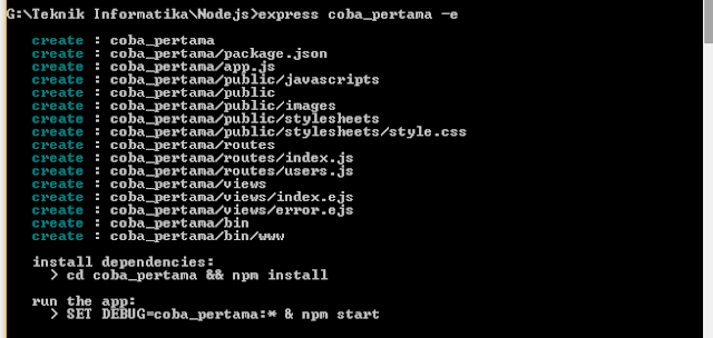 Cara Menginstal NodeJs dan Framework Express di Windows