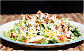 BBQ Chicken Salad w/ Cilantro Lime Ranch: AJcrazies by AJK