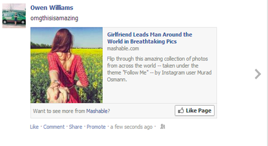 Facebook added a new like button to encourage way to like pages